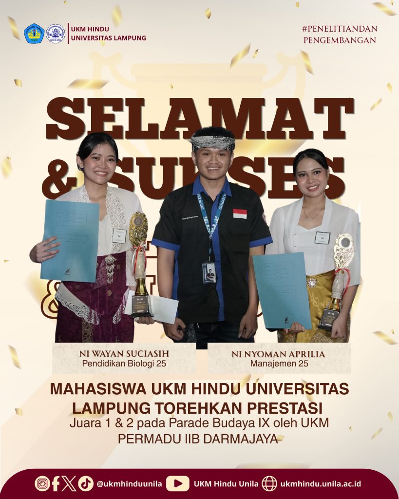 UKM Hindu Unila Raih Prestasi Membanggakan dalam Parade Budaya IX
